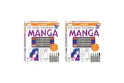 2x Art Maker Essentials: How to Draw Manga Art Craft Kit Creative Activity