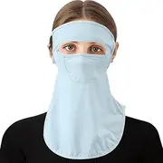 [FOCCAR] UV Protection Bandana, UPF 50 Ice Silk Breathable Reusable Masque, Full Face Cover Balaclavas, Sun Cooling Full Head Cover, Fishing Face Cover Cooling, Reusable, Breathable Face Masque