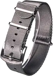 [PodSi] Stylish and stylish watch bands for men and women, 16mm/18mm/20mm/22mm/24mm nylon NATO watch band, comfortable one-piece watch strap, friendly for skin and portti, 22mm, Agate