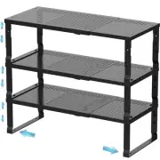 Expandable Spice Rack & Kitchen Cabinet Organizer - Stackable, Adjustable She...