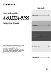 Onkyo A-9155 Amplifier Owners Manual