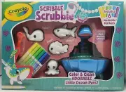 Blue Lagoon Playset Scribble Scrubbie Ocean Pets by Crayola, Transform Playtime!