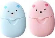 Gentle Cleansing: 2 Boxes of Natural Soap Flakes Travel-Friendly Hand Soap Papers for Outdoor Activities