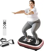Vibration Plate Exercise Machine - Bluetooth Music 400LBS Capacity Vibration Plate for Lymphatic Drainage Weight Loss with 9 Speed Levels, Whole Body Waver Vibration Plate for Home Fitness