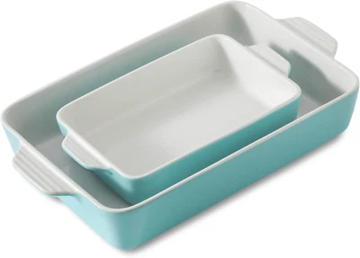 Howise Ceramic Baking Dish Set, Bakeware Set, Rectangular Casserole Dish Set,...
