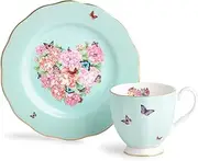 Miranda Kerr for Royal Albert Friendship Devotion 2-Piece Set (Mug & Plate 8") and not What it is Currently Showing as This is not a 3pcs Set, Green