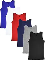 [Sexy Basics] Tank Tops for Women, 6 Pack & 12 Pack Cotton -Flex Tank Tops