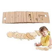 Drawing Templates for Kids | Reusable Wooden Art Stencils for Painting,Hollow Pattern Board Art Supplies Graffiti School Projects