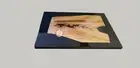 Solid Black Epoxy Dining Table Tops, Natural Acacia Wood Epoxy Table Hallway Dec