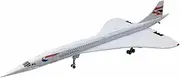 ZEZEFUFU 1:200 Alloy British F-BVFB Concorde Airplane Model Simulation Aviation Plane Diecast Model Home Decoration Model