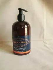King C Gillette Beard & Face Wash Refreshing with coconut water 11 fl oz for men