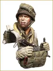 Young Miniatures - US Airbourne Normandy 1944 - 1/10th Resin Bust - YM1893