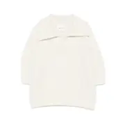 [Lisa Yang] Lisa Yang Wide-collar V-neck Jumper I NUMERIC NEUTRALS