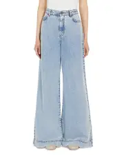 Weekend Max Mara Vega Wide Leg Jeans in Navy