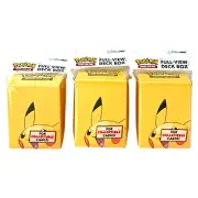 Ultra Pro Pikachu Edition Deck Box 3 Pack Stores & Protects 80 Ct. Pokémon Cards