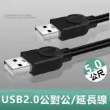 在飛比找遠傳friDay購物優惠-USB2.0公對公銅芯傳輸線對拷線延長線-5m