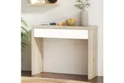 Artiss Console Table Storage Drawer Jory White Pine