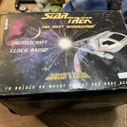 Vintage STAR TREK:THE NEXT GENERATION SHUTTLECRAFT CLOCK RADIO Collect Edition