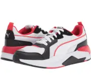 PUMA Men's X-Ray Sneaker | White White Black-high Risk Red Silver | 11.5 M US
