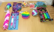 10- Assorted Lot of Sensory Toys, Looney Tunes Push-Pop, Fidget Toys, New w Tags