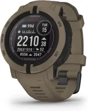 Garmin Instinct 2 Solar, Tactical Edition, Black, Rugged GPS Smartwatch