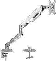 Brateck Spring-Assisted Single Monitor Arm, 17-32 Inch Size, Matte Grey