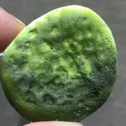 63Ct Moldavite Genuine Raw Moldavite Crystal from Czech Republic PICcertificate