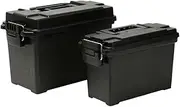 Safe Home safe Tactical Ammo Box High Strength Safety Box Weapon Safe Storage Crate W/ 12Pcs Magazine Marking Band Sticker(3050P Black Set 1)