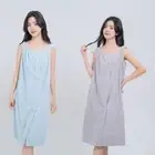 Wearable Hotel Bathrobe Microfiber Wrap Shower Skirt Lady Bath Towel Summer