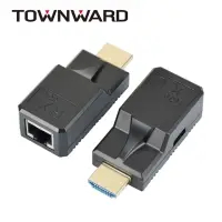 在飛比找momo購物網優惠-【TOWNWARD 大城科技】HDMI網路延長器 60M(R