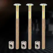 Furniture Hexagon Socket Button Head Screws Bolts With Nuts (90mm) as the picture shows