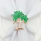 4pcs Napkin Ring Creative Multi-purpose Coconut Tree Towel Holder Compact