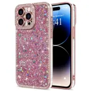 for iPhone 14 Pro Max Case Glitter, Luxury Shiny Bling Sparkly Bumper Cover w...