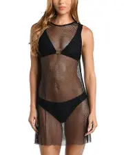 L'Agence Angela Mesh Cover-Up Dress