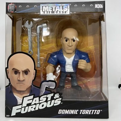 Fast & Furious Jada Toys 2017 Dominic Toretto 6" Metal Die Cast Figure M306