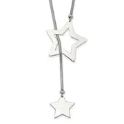 Sterling Silver Star Cable Wrap Necklace