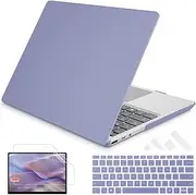 Mektron Designed 15" Microsoft Surface Laptop 3/4/5 Case 2019/2021/2022 Models:1872/1873/1953/1979 Laptop Cover,Plastic Hard Shell with Screen Protector + Keyboard Cover + Dust Plugs,Lavender Gray