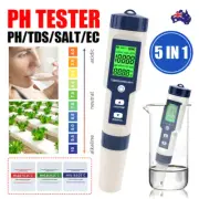 PH EC Hydroponics Water Tester Pen Meter Aquarium Pool Digital Test Monitor BRI