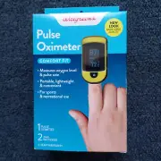 New Walgreens Pulse Oximeter Comfort Fit EZ-Reed Yellow