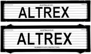 Number Plate Covers 6 Figure Premium & Slimline Black Lined One Pair 6LP NSW SA