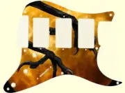 Pickguard Custom to fit Fender Stratocaster Graphic HHH 11 Hole Crows Feet