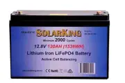 Solarking 120Ah 12V Lithium Battery LiFePo4 100A BMS Active Cell Balancing
