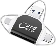 4 in 1 Card Reader, Multi-Port 4 in1 Universal SD TF Card Reader, USB C SD TF Memory Card Reader, USB C Hub Multiport Adapter, 4-in-1 Universal Ccard Rreader for USB C Devices