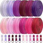 36 Yards 12 Pieces #5 Sewing Zippers Assorted Nylon Lightweight with 120 Plastic Zipper Sliders for Sewing Supplies(Artsy Color)