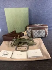 New Sold Out GUCCI Belt Bag GG SUPREME Canvas Gold Bumbag Monogram Unisex
