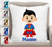 Superhero Cushion Cover Sequin Reversible Pillow Personalised