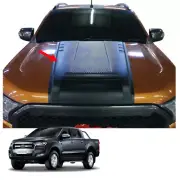 Scoop Hood Bonnet Cover V1 Trim Matte Black For Ford Ranger T7 '15 - '18