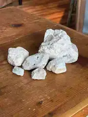 Rocks For Tank Decorating- Large White Chert Stones with Fossils Set