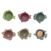 Kids Fish Stacked Cups Set Cup Stacking for Creative Games Tool