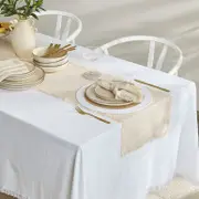 Ashra Fringed Cotton Table Runner [MUSLASHRA18TR]